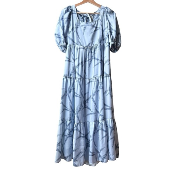 NWT EMILY MCCARTHY Blue Daphne PHEASANT PARTY Dress Sz S - Picture 5 of 16